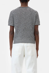 Closed Crew Neck striped