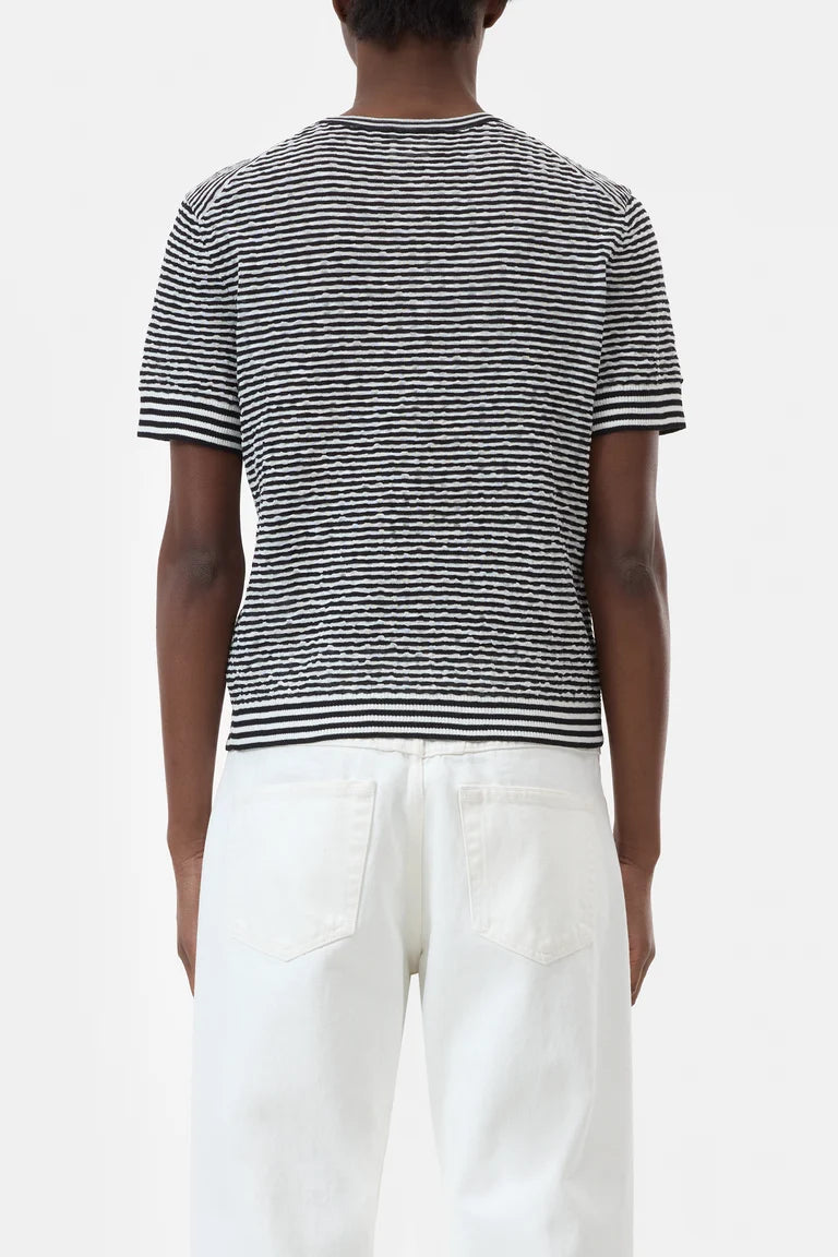 Closed Crew Neck striped