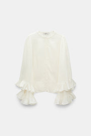 Dorothee Schumacher Bluse Soft Stripes White