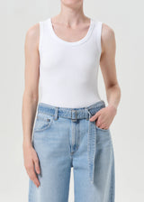 Agolde Tank Poppy White