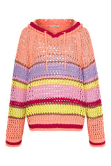 Liv Bergen Hoodie Crochet Abricot