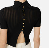 Elisabetta Franchi Top Sheer Knit