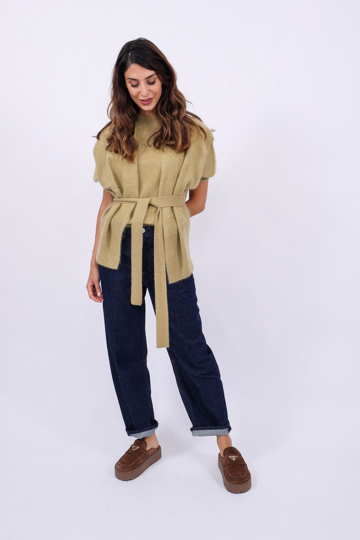 Herzens Cardigan Waist Khaki