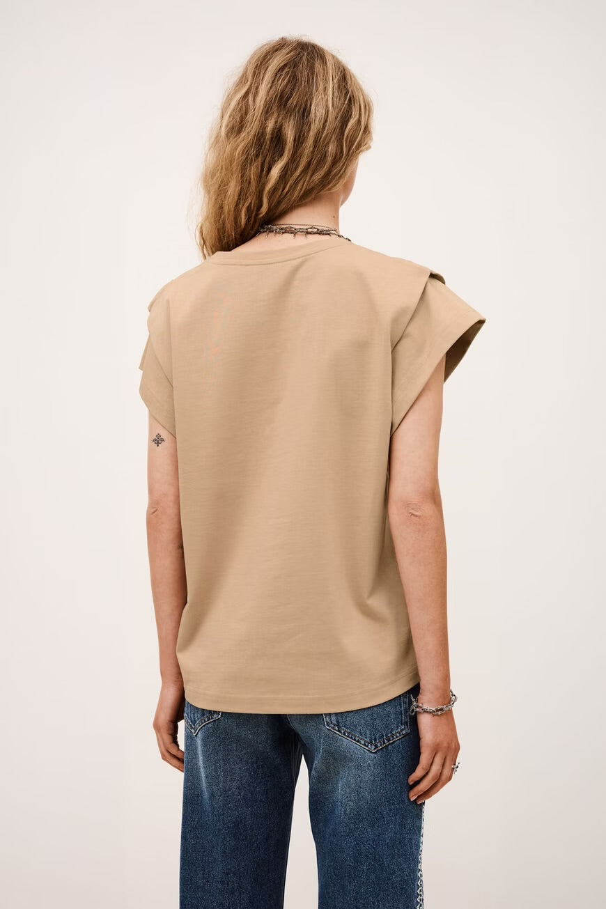 Ba&sh T-Shirt Pio Ficelle