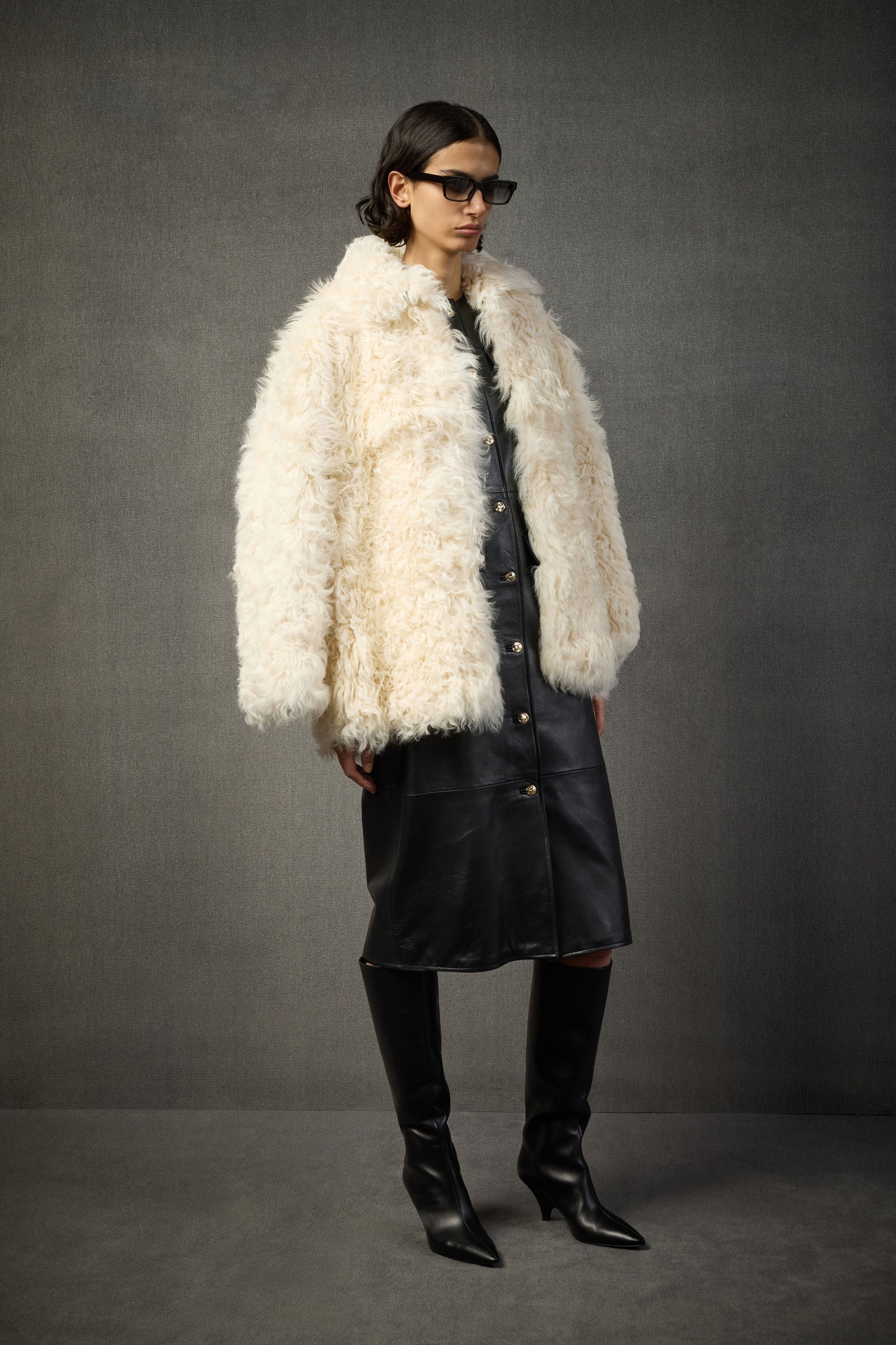 Liviana Conti Mantel Coco Fur