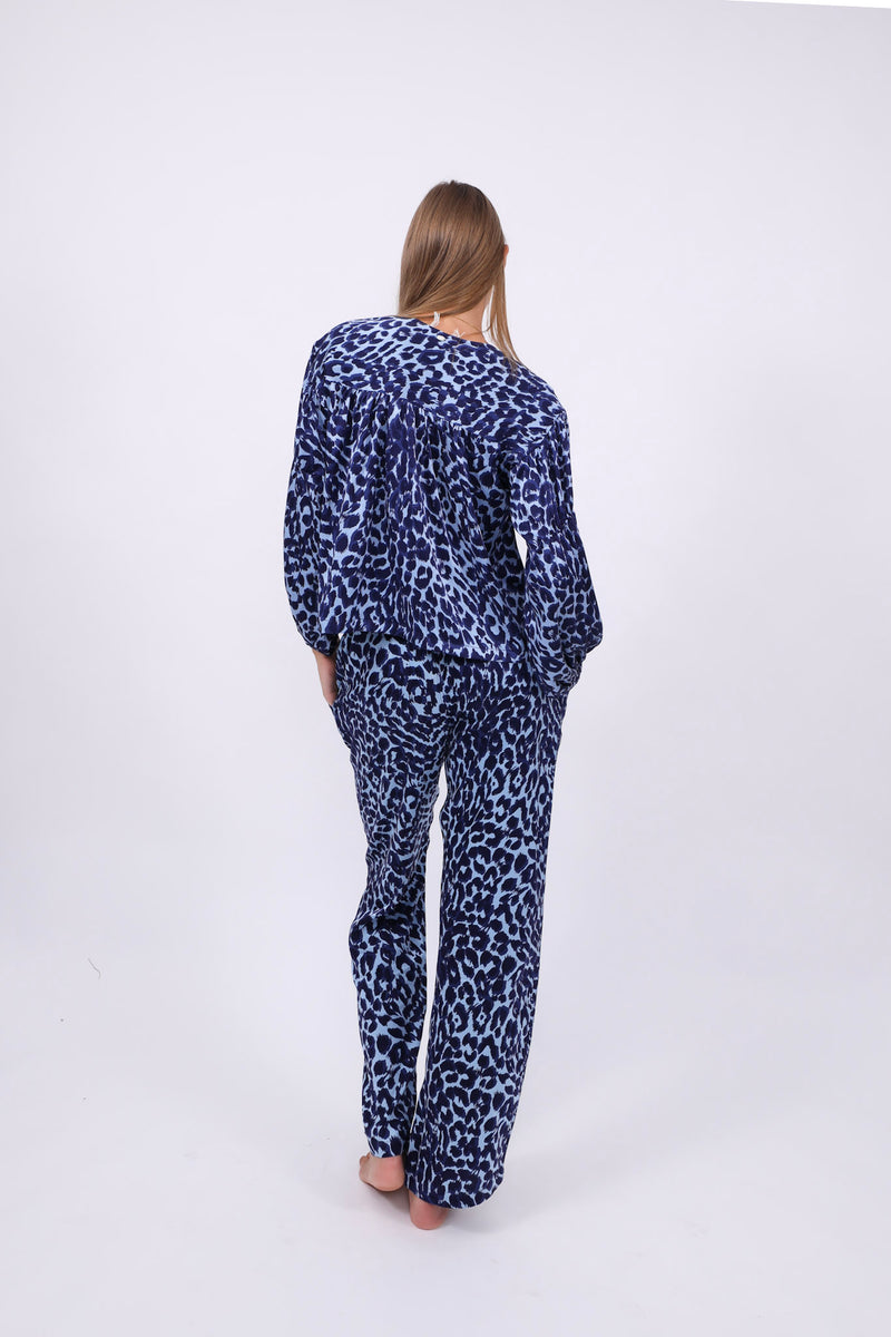 Friendly Hunting Bluse Aine Cheetah Iris