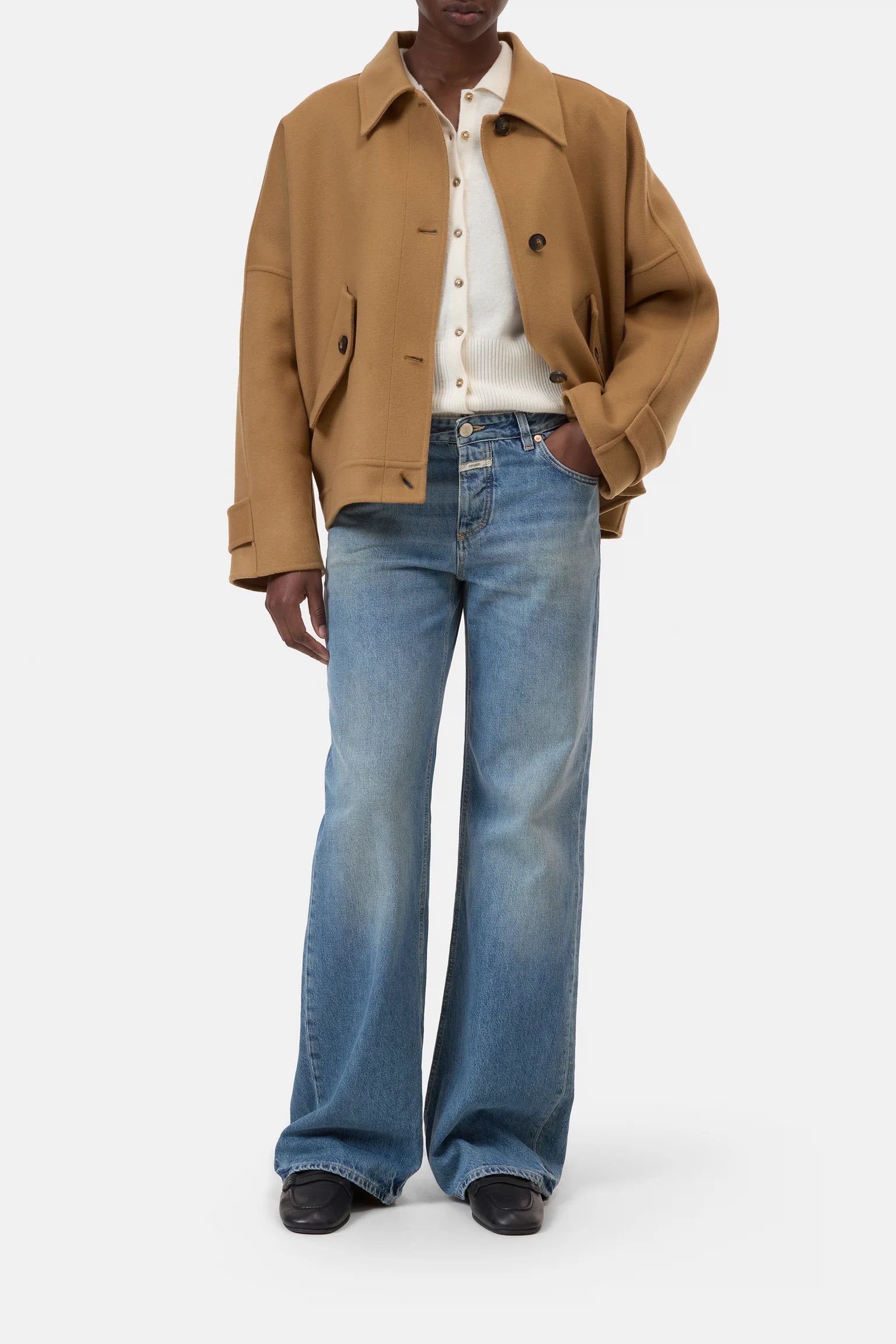 Closed jacket Doubleface Chestnut