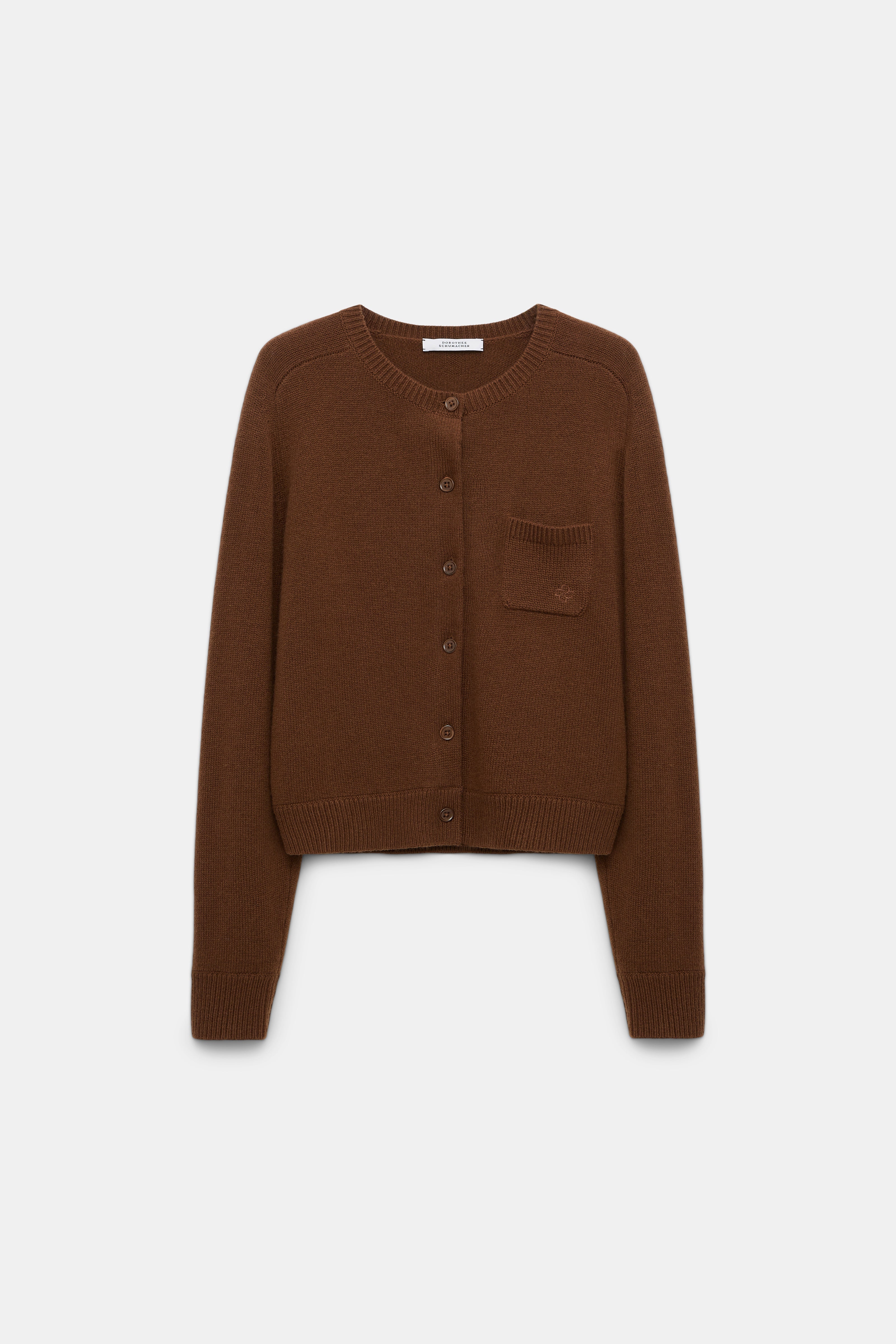 Dorothee Schumacher Cardigan Elegant Statement Coffee