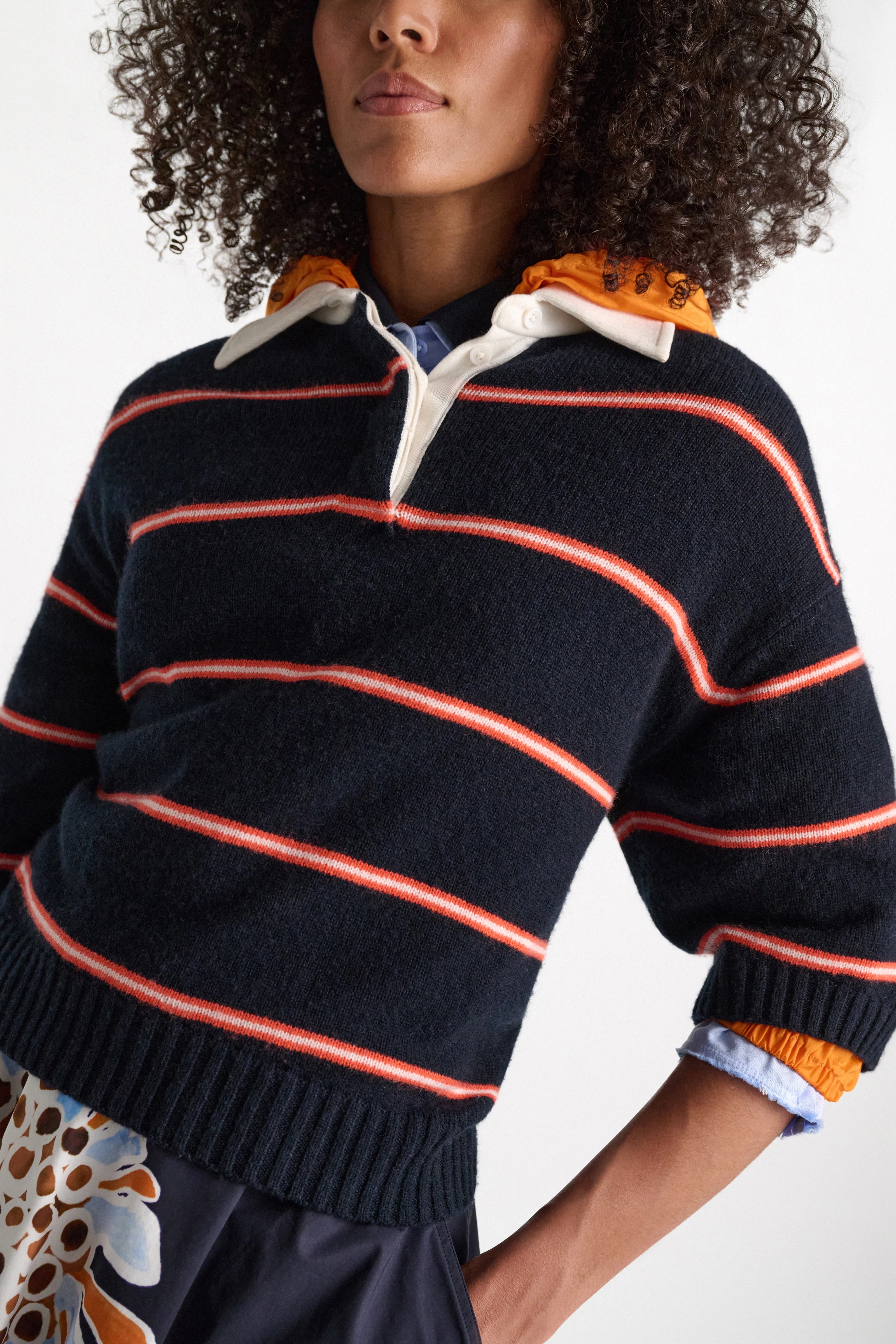 Dorothee Schumacher Sweater Sporty Statements Blue Trio