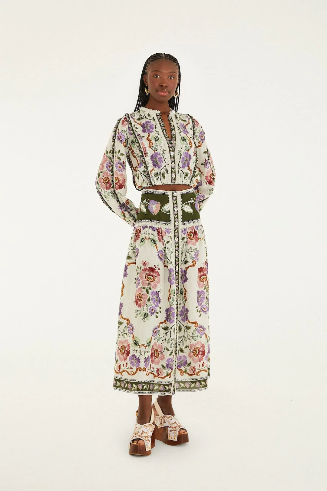 Farm Rio Kleid Rococo Flowers – Somewear