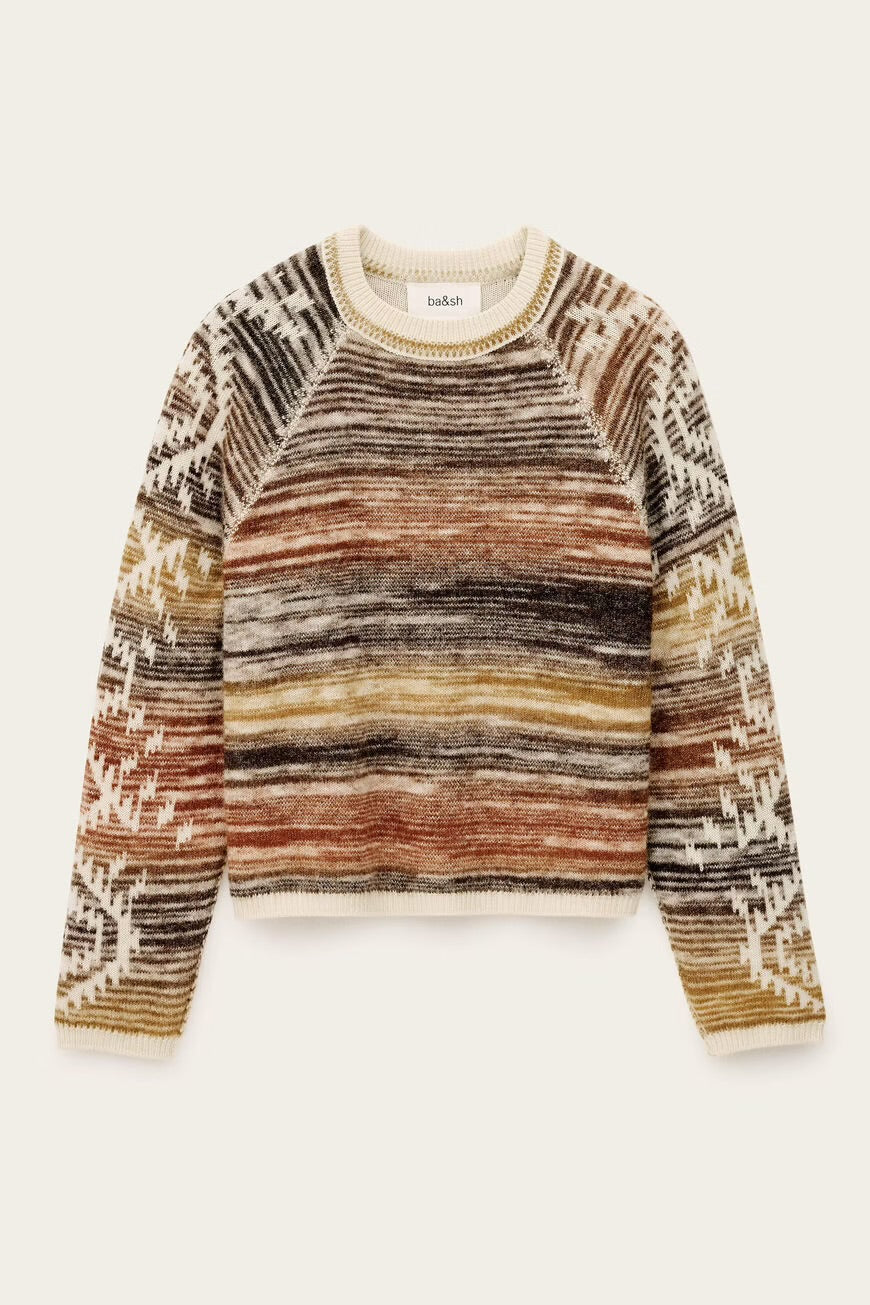 Ba&amp;sh Pullover Clodie Ecru