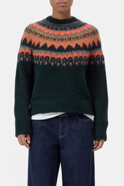 Closed Pullover Shadow Green