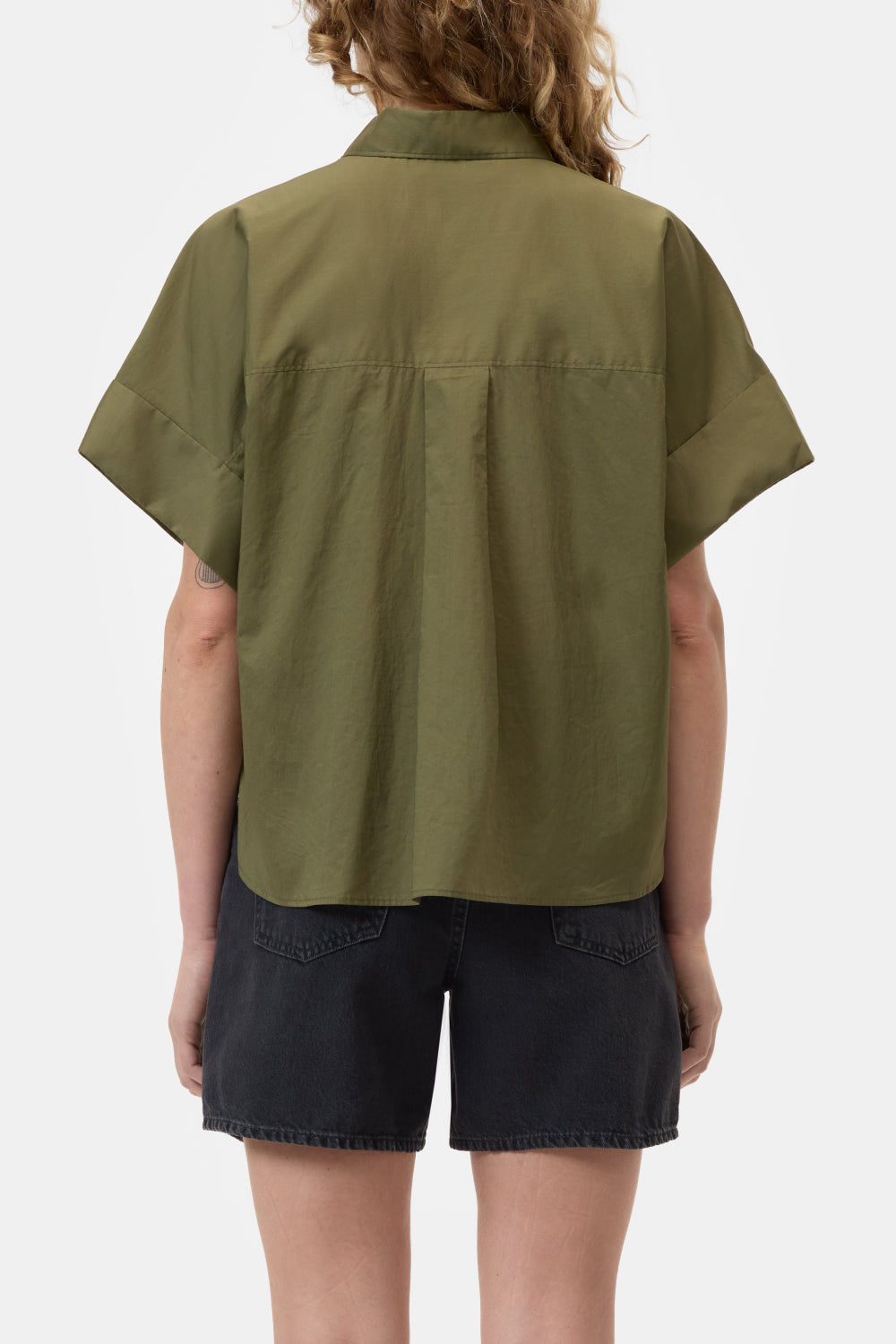 Closed Blouse Turn Up Hunter