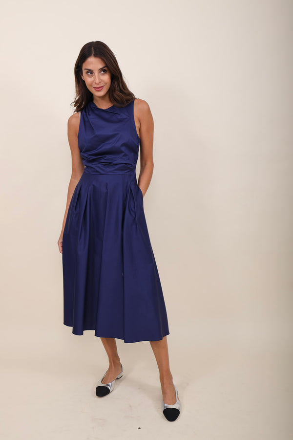 Elisabetta Franchi Kleid Popeline Blue
