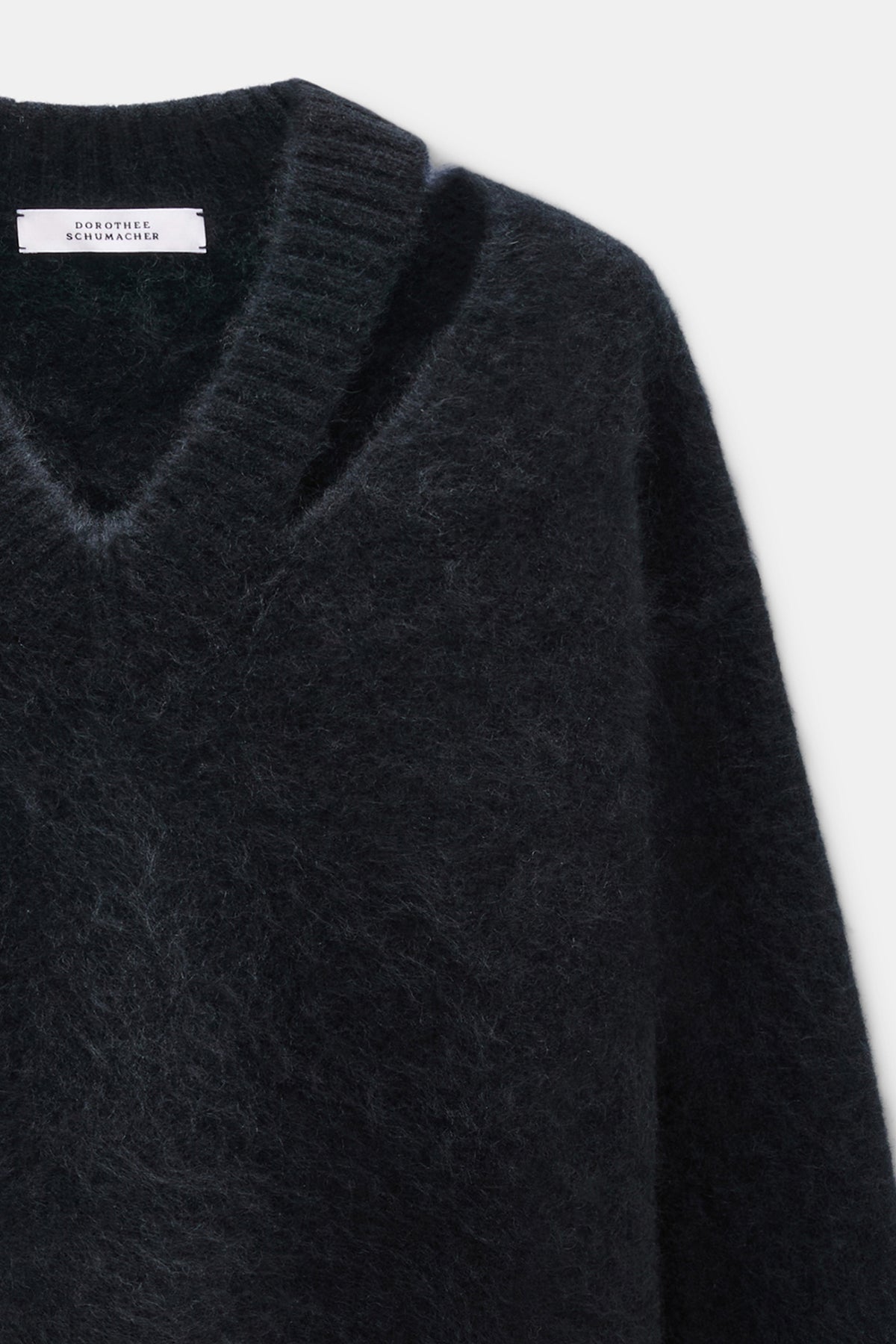 Dorothee Schumacher Pullover Fluffy Statements Vinyl Black