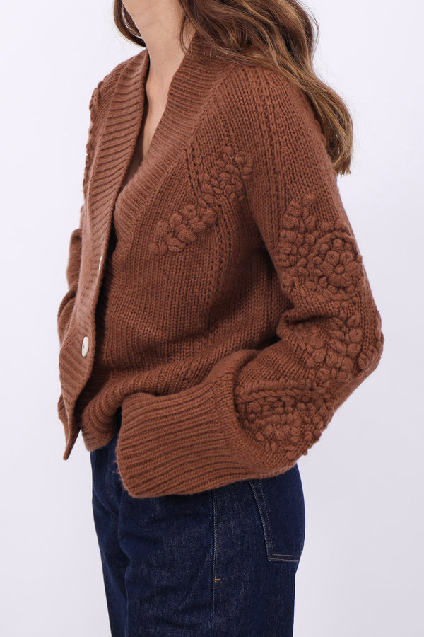 Cashette Cardigan Kaia Chestnut
