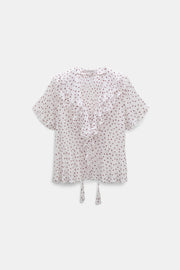 Dorothee Schumacher Bluse Dancing Dots Bordeaux
