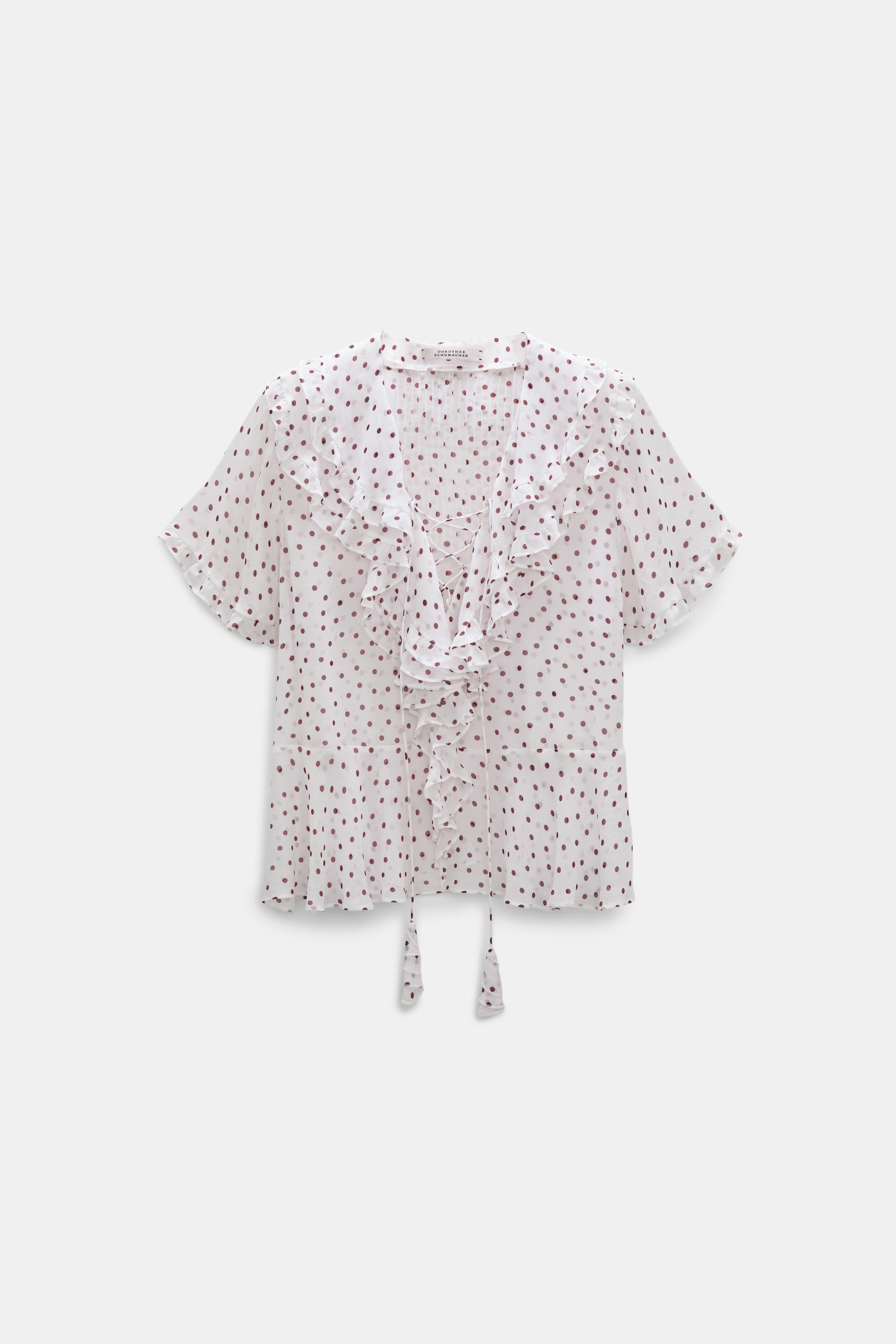 Dorothee Schumacher Bluse Dancing Dots Bordeaux