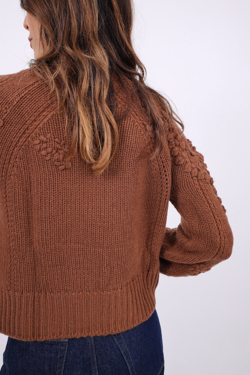 Cashette Cardigan Kaia Chestnut