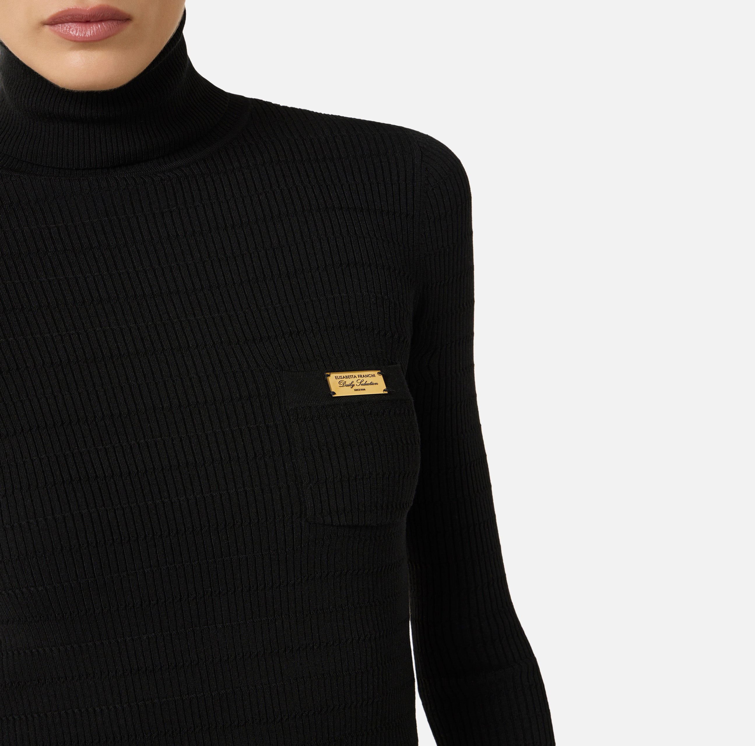 Elisabetta Franchi Rollneck Nero