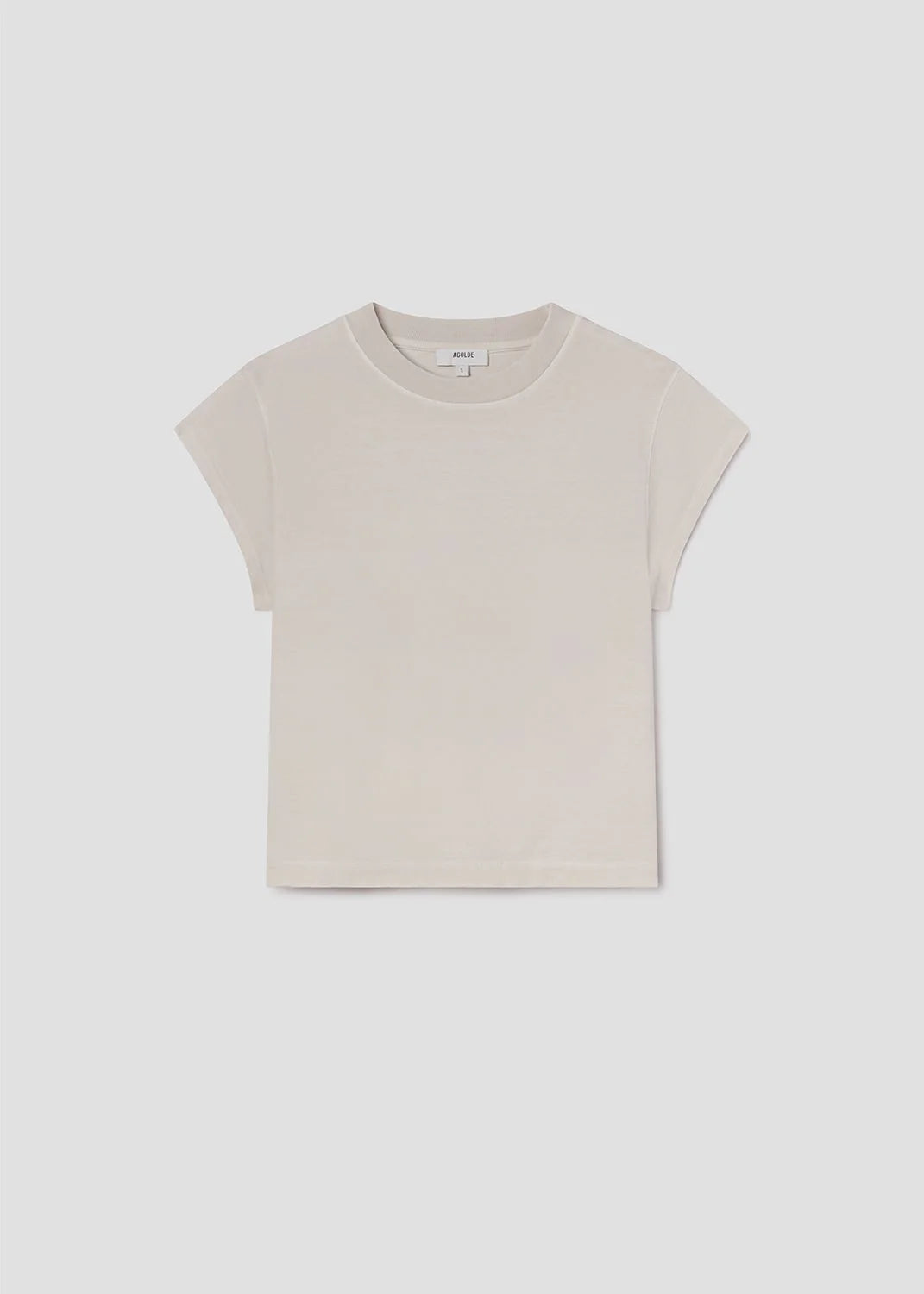 Agolde T-Shirt Bryce Cap Sleeve Bone