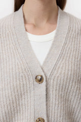 Closed cardigan beige