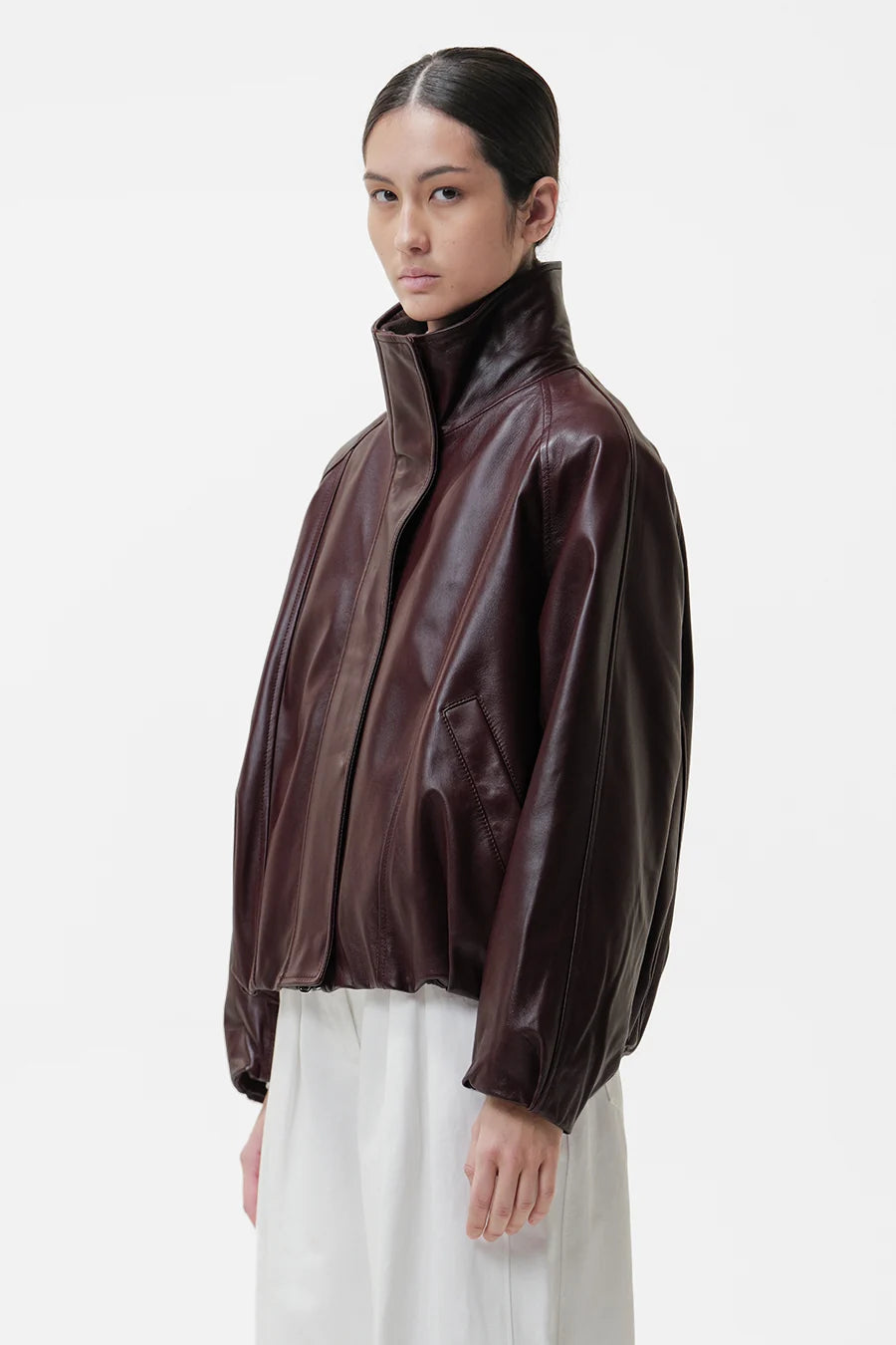 Duno Lederjacke Namida Chestnut