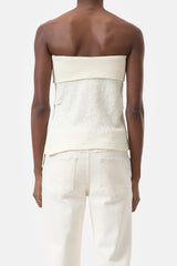Closed Top Bandeau Beige