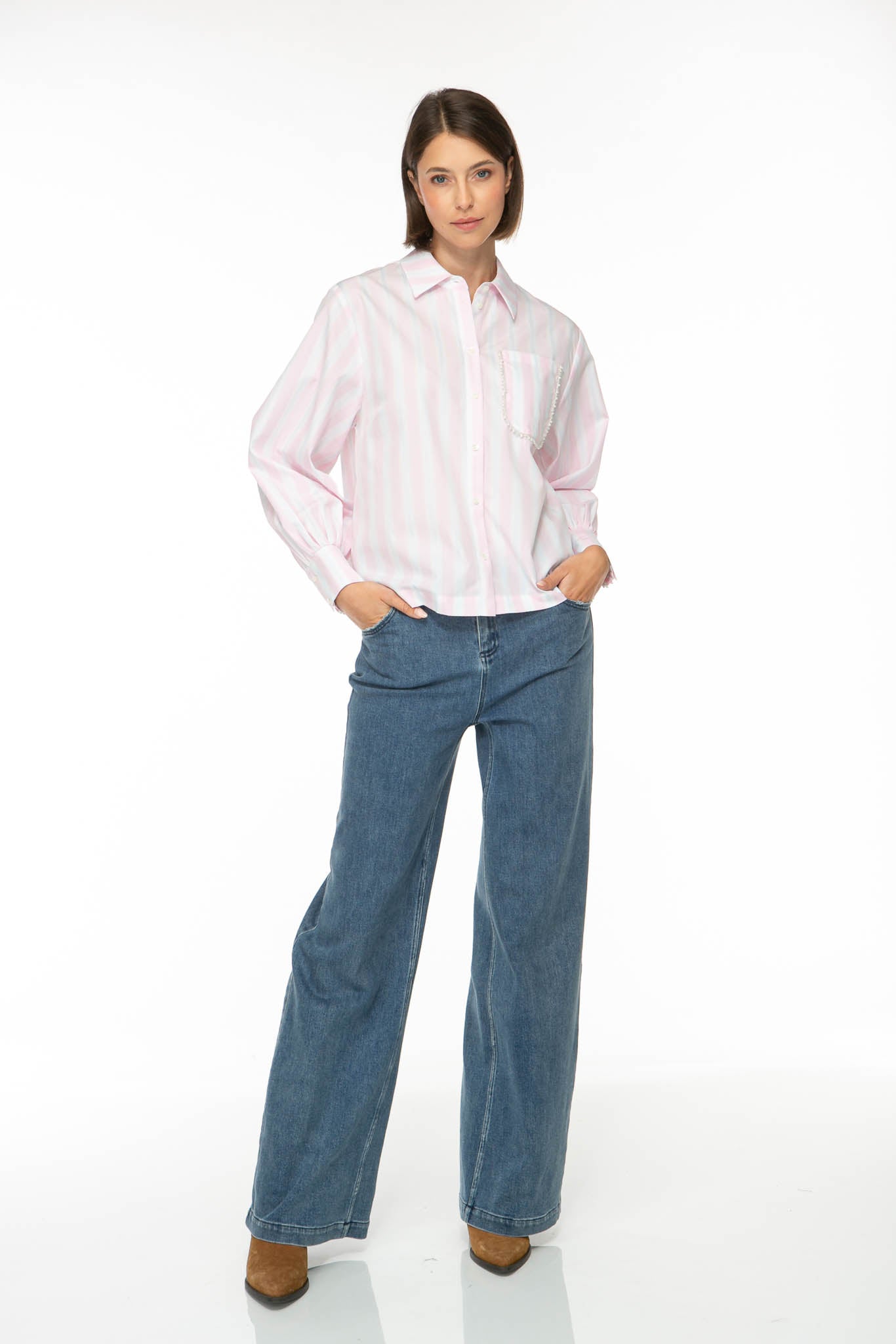 IVI Bluse Pastel Stripe