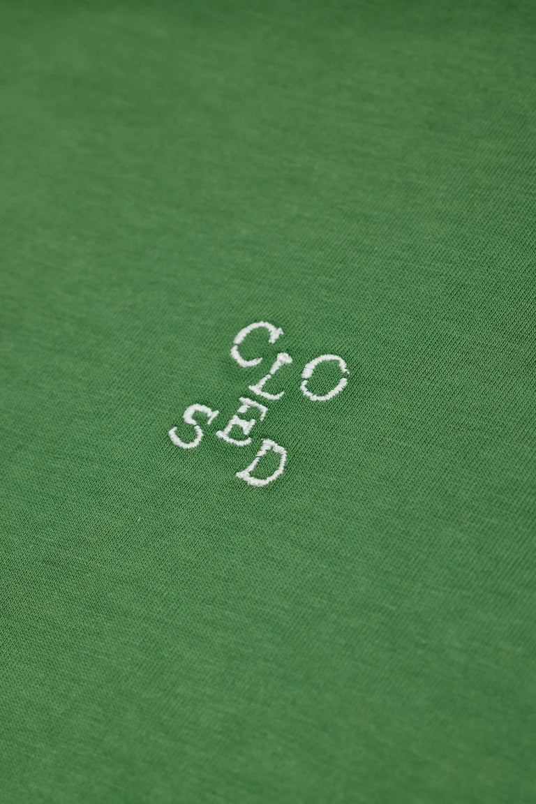 Closed Cropped T-Shirt Green