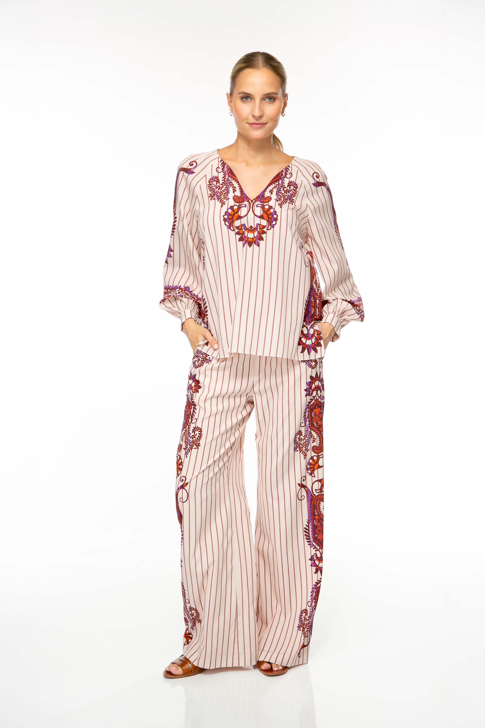 IVI Bluse Bamboo Paisley