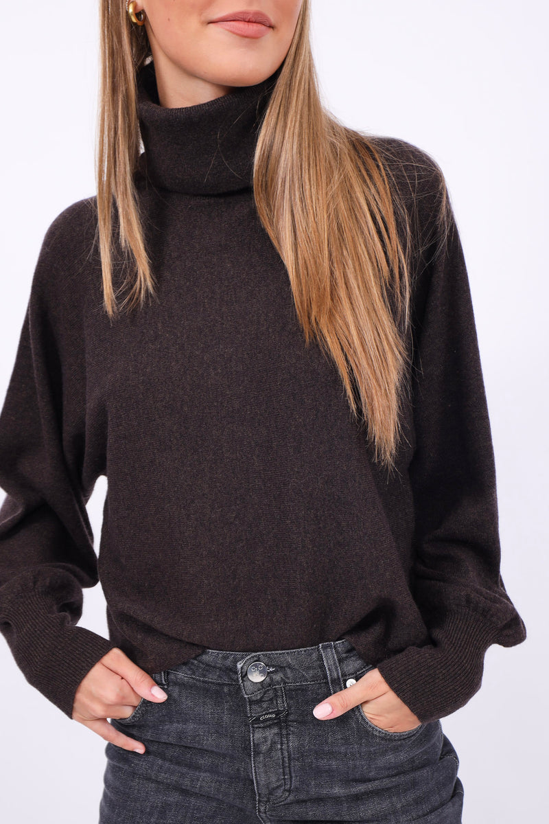 Herzensangelegenheit Pullover Turtle Fondente