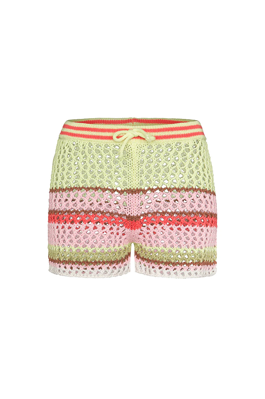 Liv Bergen Shorts Crochet Limette