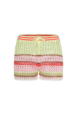 Liv Bergen Shorts Crochet Limette