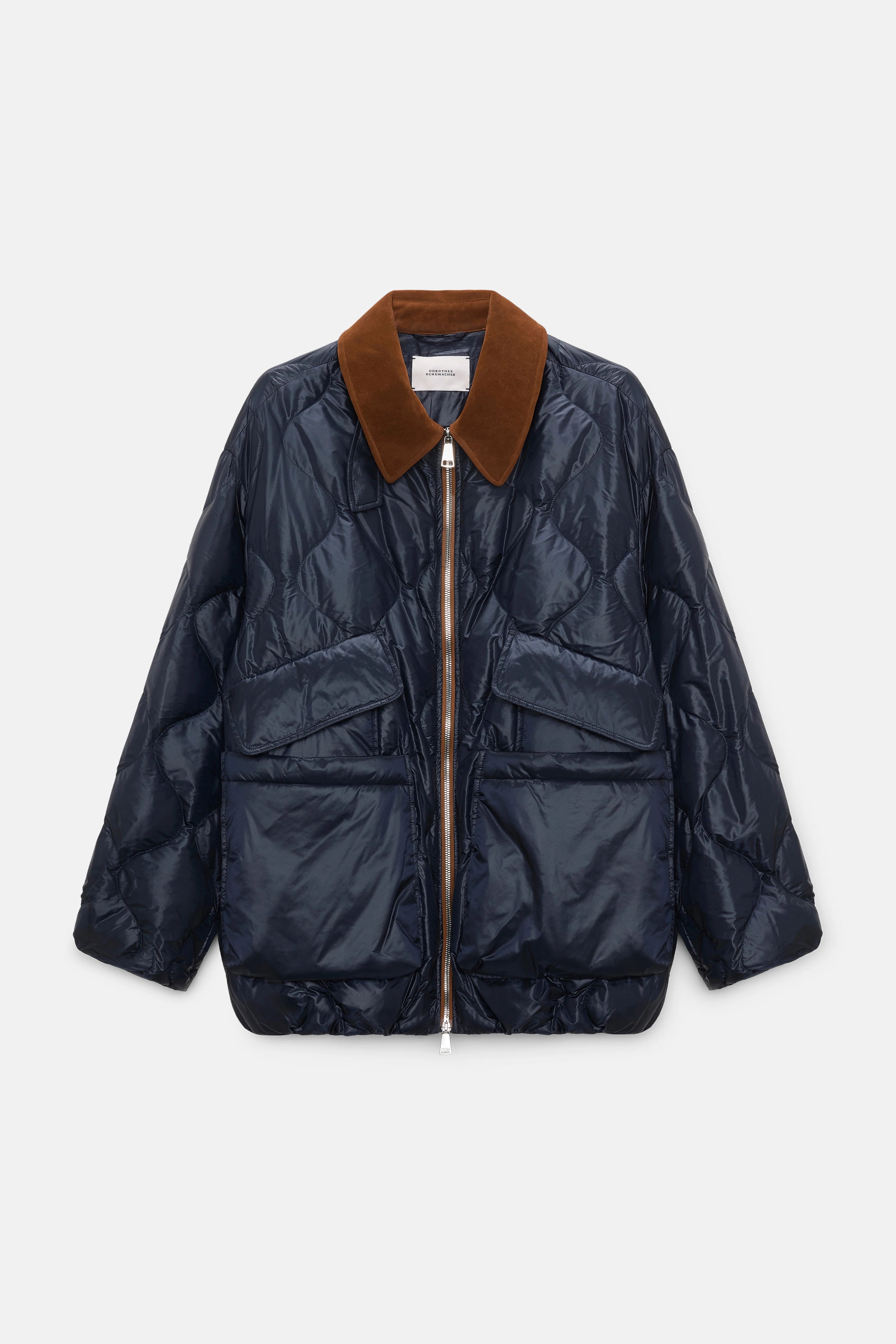 Dorothee Schumacher Jacket Cozy Coolness Navy