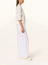 120% Lino Marlenehose Weiß