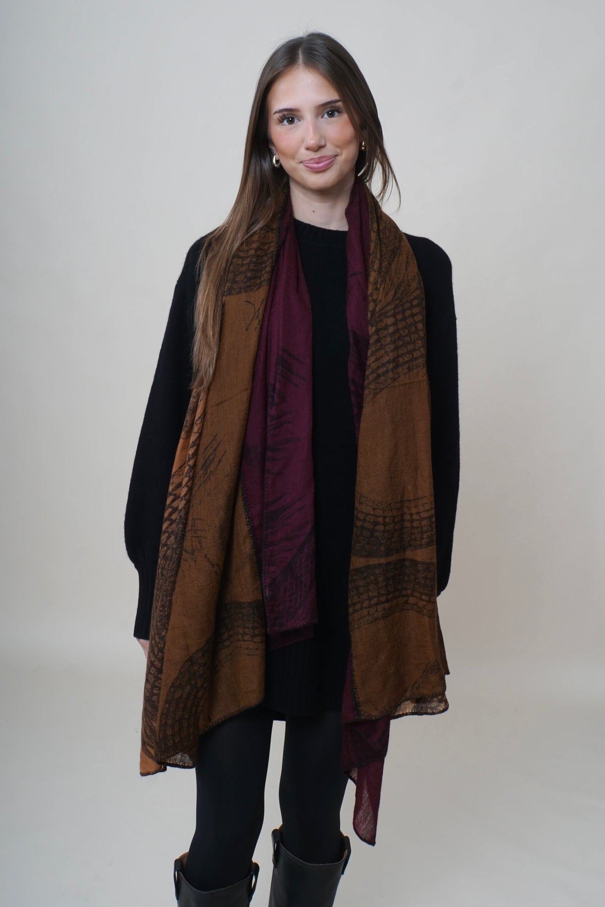 Friendly Hunting Tuch Scarf Garden Eden Camel