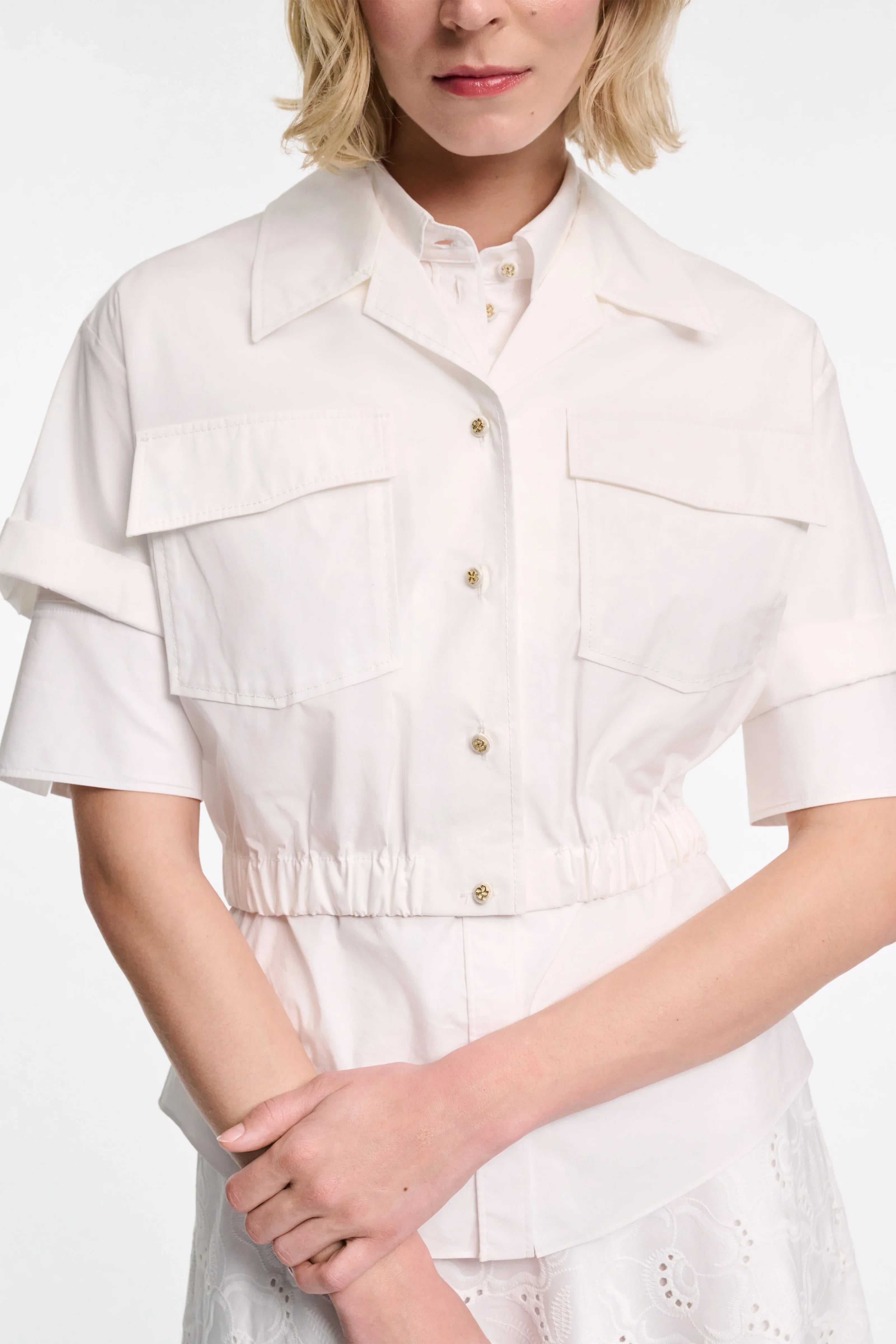 Dorothee Schumacher Bluse Poplin Power White