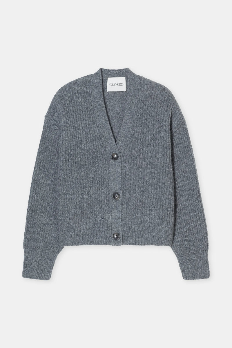 Closed cardigan grey