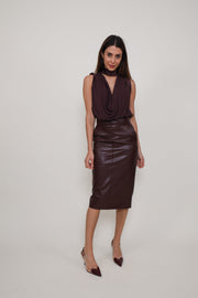 Elisabetta Franchi Skirt Emblem Cacao