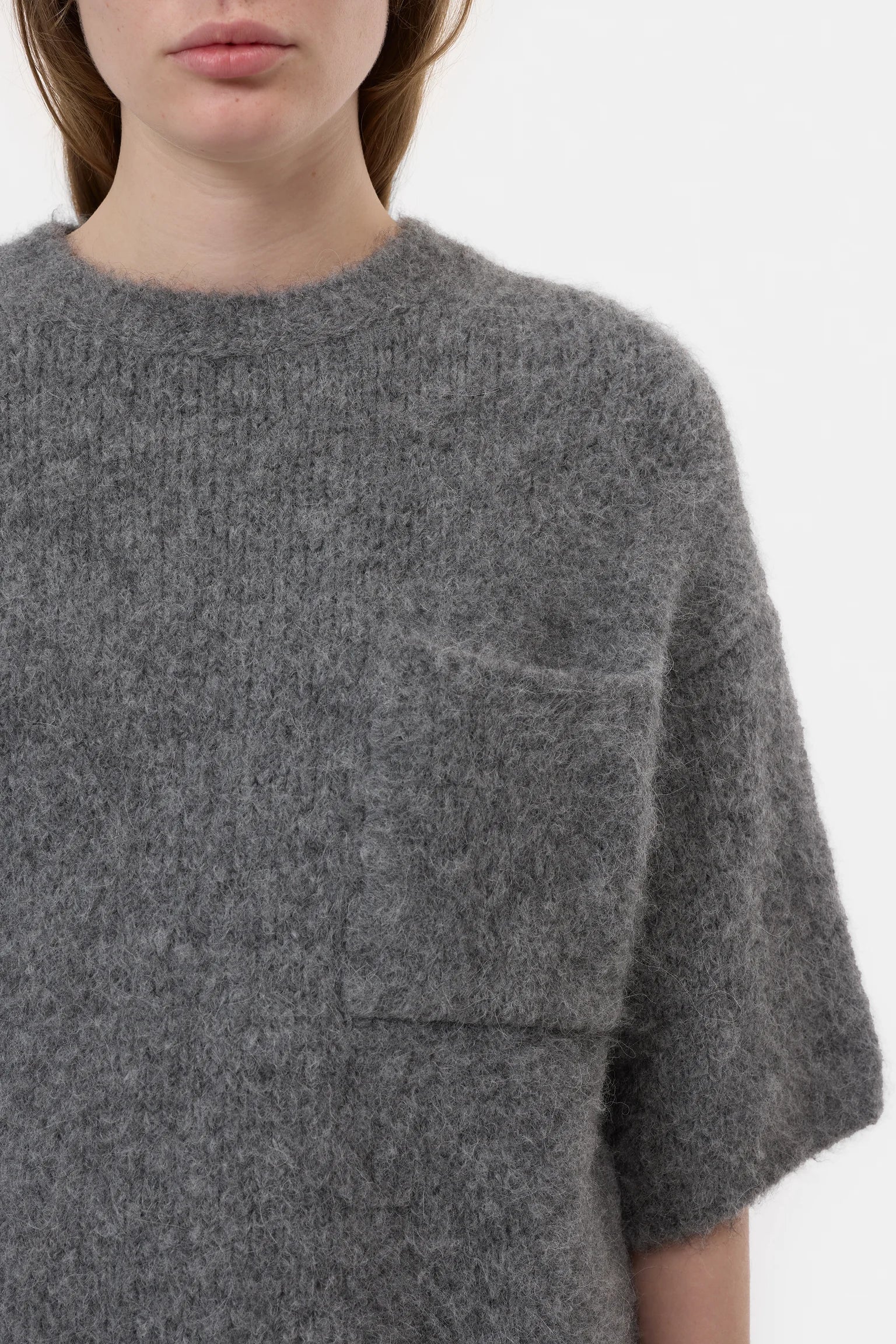 Closed Pullover Short Melange