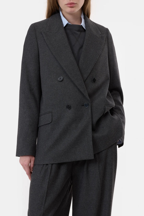 Closed Blazer Flannel Anthracite