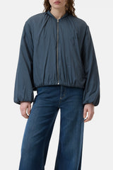 Closed Bomber Short Grey
