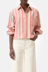 Closed shirt Washed Red striped