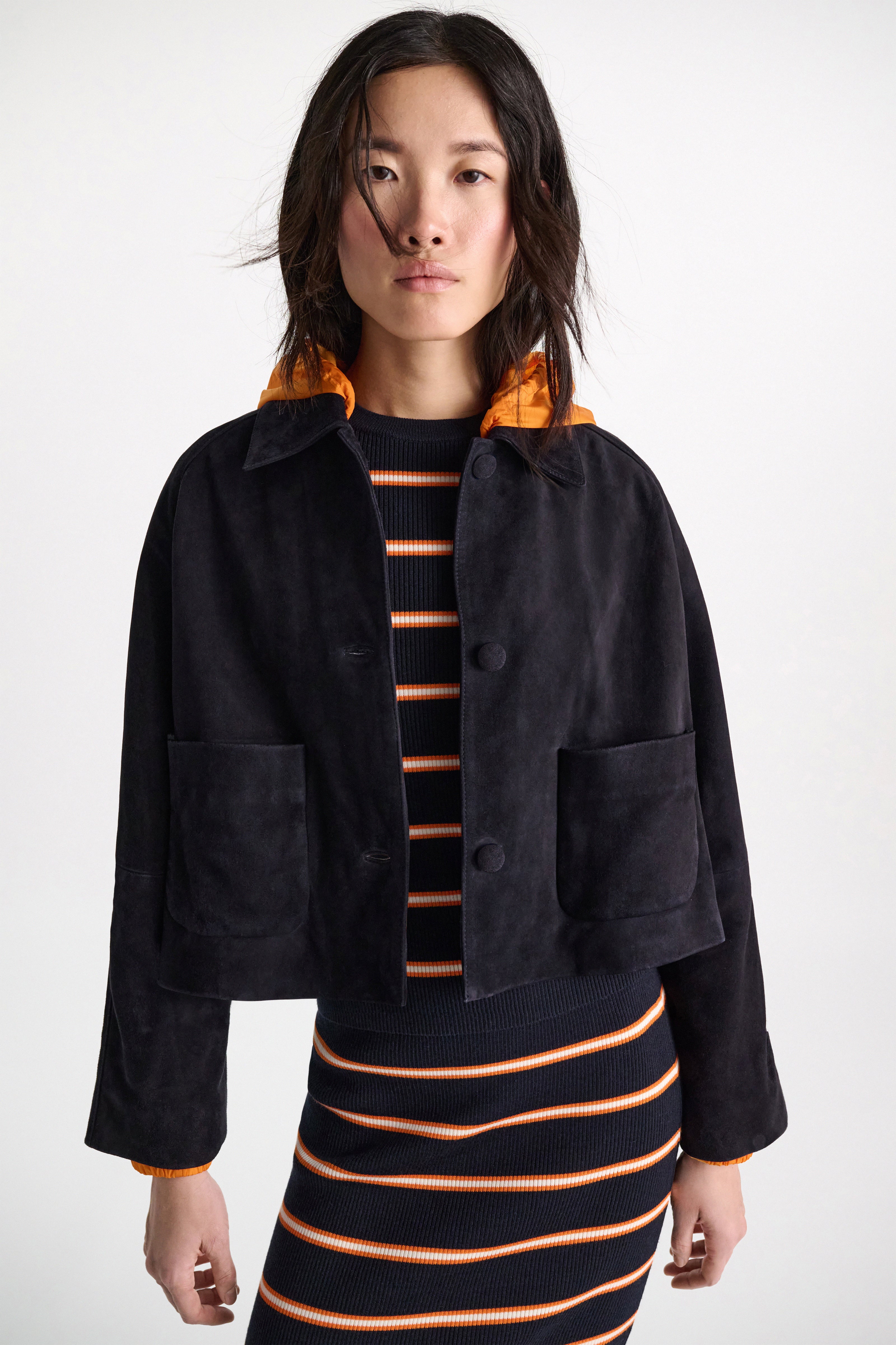 Dorothee Schumacher Lederjacke Soft Touch Navy