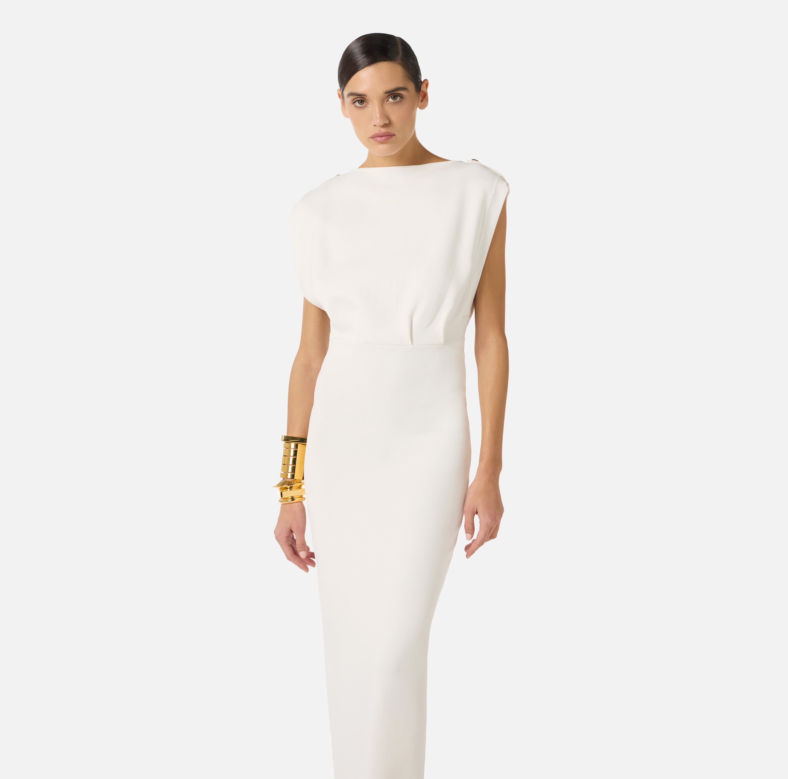 Elisabetta Franchi Kleid Carpet Bianco