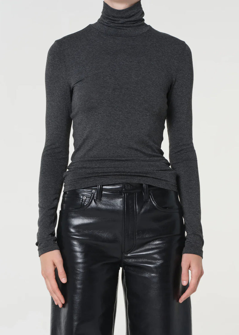 Agolde Turtleneck Pascale Charcoal