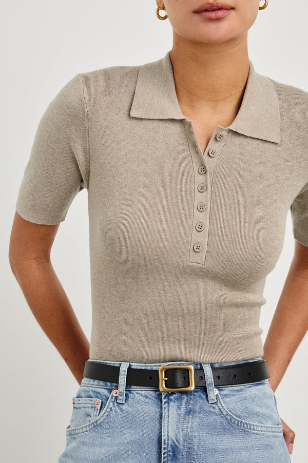 Rails Polo Heather Oat