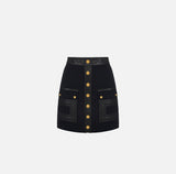 Elisabetta Franchi Rock Crêpe Black