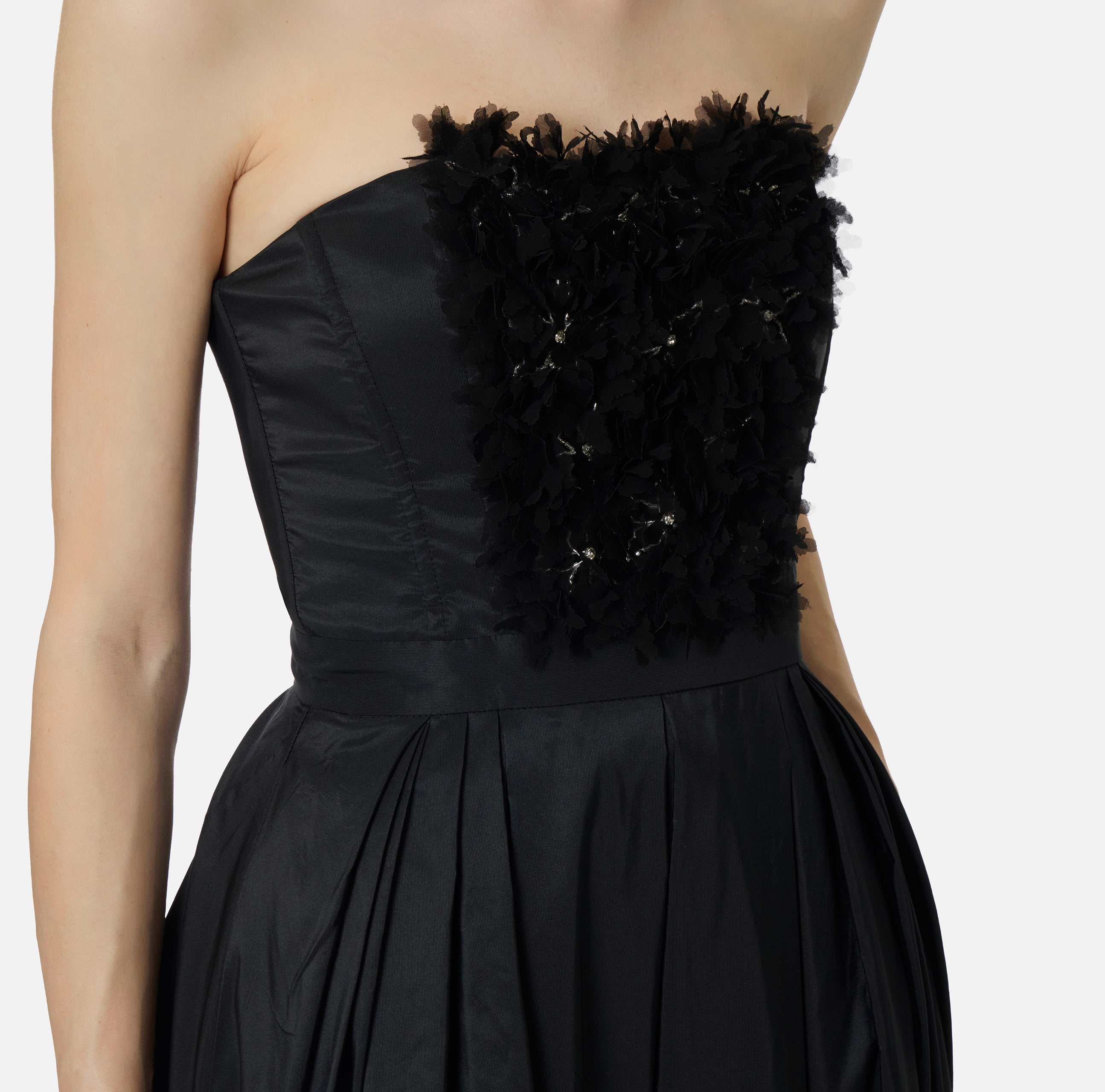 Elisabetta Franchi Floral Ottoman Dress